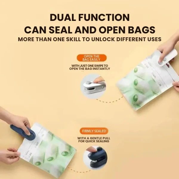 Portable Mini Bag Sealer – USB Rechargeable Heat Sealing Machine