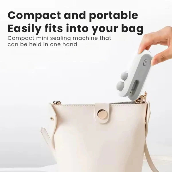 Portable Mini Bag Sealer – USB Rechargeable Heat Sealing Machine