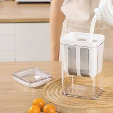 Greek Yogurt & Curd Strainer – Stainless Steel Filter, Compact Container